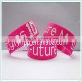 Bulk Cheap Silicone Bracelet, Debossed Logo