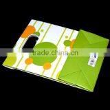 2016 Green Luxury Shopping Paper Bag With Ribbon Handle thumbnail-4