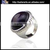 Popular Titanium Black Stone Ring, Antique Gemstone Ring With Black Stone thumbnail-5
