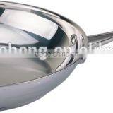 Stainless Steel Cookware Shinning Coated Non Electric Frying Pan