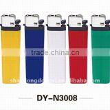 80mm Refillable Flint Lighter With Ironbound Wheel and Black Head