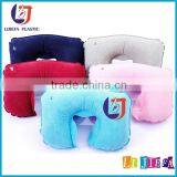 Cheapest U-shaped Folding Inflatable Flocked Travel Camping Pillow With CE Certificate thumbnail-1
