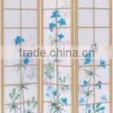 Blue Flowers Shoji Screen