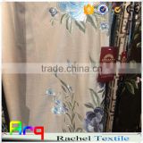New luxury european curtain- flower embroidery velvet/ chenille fabric 100% blackout