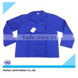 Blue cotton factory work clothes