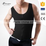 S-SHAPER Private Logo Men's Latex Zipper Corset Shaper Vest