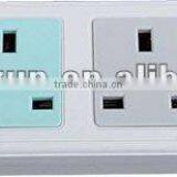 3 Way British/UK Extension Socket