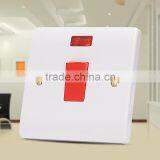 1 Gang 1 Way or 2 Way 20A DP White Lightswitches With Neon