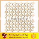 Natural Beige Marble Mosaic Tile Polished Surface thumbnail-3