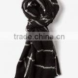 2016 Finest Fashion Rectangle Tartan 100% Acrylic Scarf With Tassels thumbnail-3