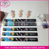 Heat Transfer Printing Reflective PVC Slap Bracelet/Wide Snap Bands