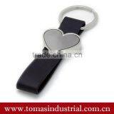 Wholesale Manufacture High Quality Promotional Metal Custom Leather Keychain thumbnail-1
