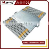 Static and dynamic portable truck axle scales weighing pad