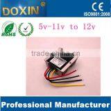 Waterproof DC-DC Converter 5V~11V Step Up to 12V Power Supply Module 10A Grey