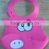 2015 New Can Customized Food Grade Silicone Adult Baby Bib