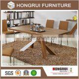 New Model Luxury Dining Table / Dining Room Tables and Chairs /mdf With Walnut Veneer Top Dining Table Set thumbnail-1