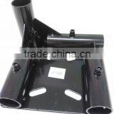 JY-1002R|Electrophoresis Black Metal Pipe Connector|Heavy Duty Foot Pad for Pipe and Goods Shelf|Caster Wheel Connector thumbnail-2