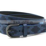 2017 Innovative Western Style in Black Matter Pu/genuine Leather Belt