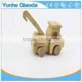 Wood 3D Vehicle Mini Pullze Crane r 3D Woodcraft Kit Assemble Paint DIY 3D Puzzle Toys for Kids Adults the Best Birthday Gift thumbnail-3