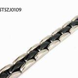 Customized Black Titanium Steel Bracelet Personality Laser Logo thumbnail-2