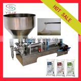 semi automatic rice glue / plant fibre glue filling machine