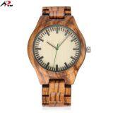 Wooden Watch 2017 Bamboo Zebrano Wood New Fashion Watch thumbnail-5