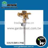 Metal Irrigation Sprinkler With One-Way Metal Spike For Farm And Garden