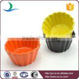 Custom Small Ceramic Colorful Microwave Cake Bowl Cake Mold thumbnail-1