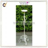 Antique White Wrought Iron Candle Stand thumbnail-1