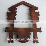 Vintage Cuckoo Clock Wooden Frame Bird's Nest thumbnail-2