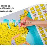 Set of World and US Travel Tracker Maps Scratch Off Places You Visit thumbnail-2