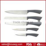 5 Pcs Kitchen Knife Set With Plastic Universal Knife Block thumbnail-2