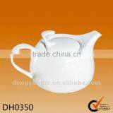 Custom Logo Pure White Ceramic Handmade Teapots thumbnail-1