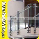 Customed 304 Stainless Steel Modern Glass Railings for Balconies thumbnail-5