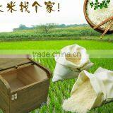 Kitchen Furniture Rice Storage Bin Wooden Kitchen Storage Box thumbnail-1