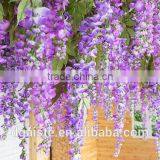 Deluxe Silk Wisteria Hanging Vine Fake Flower Ornament thumbnail-2