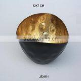 Rectangular Top Two Tone Black and Golden Colours Iron Votive thumbnail-1