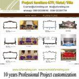 HM015 Antique Living Room Furniture of European Style Wooden Classical French Sofa Set thumbnail-3