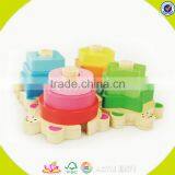 Wholesale Kids Geometry Wooden Blocks Game Fashion Children Wooden Blocks Game Best Sale Baby Stacking Toy W13E063 thumbnail-1