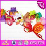 2015 Wooden Happy Threading Toys for Kids,Children DIY Hand Threading Toy,Threading Educational Kids Wooden Blocks Toy W11E041 thumbnail-4