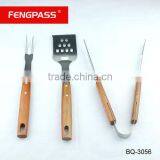Hot Sell 3pcs BBQ Set With Wooden Handle BQ-3056 thumbnail-1