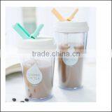 OEM Straw Cup Plastic Cup With Lid Creative Adult Student Cups,custom Tea Cup Coffee Cup Carrier Reusable Plastic Tumbler Cups thumbnail-2