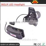 Boruit T6 960lm 3 Mode Head Lamp Led Rechargeable Camping Head Light Headlamp Headlight thumbnail-5