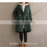 2016 Customized Manufacture Fashionable Winter Thick Long Style Woolen Ladies Long Overcoats thumbnail-6