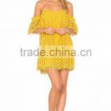 Women Fashion off Shoulder Lace Dress Summer Holiday Dress Women Casual thumbnail-1