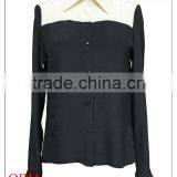 Fashion High Quality Elegant Slim Silk Shirts for Women thumbnail-1