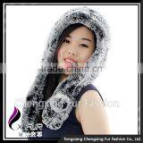 CX-C-243B 2016 New Latest Design Rex Rabbit Fur Fashion Hat thumbnail-1