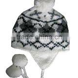 Fashion & Popular 100% Acrylic Knitted Winter Kids Hats thumbnail-6