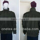 Men's Army Green Fleece Softshell Jacket