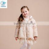 2017 Girls Winter Hoodie Jacket With Paillette Decorated Children Clothes With Puff Hem thumbnail-1